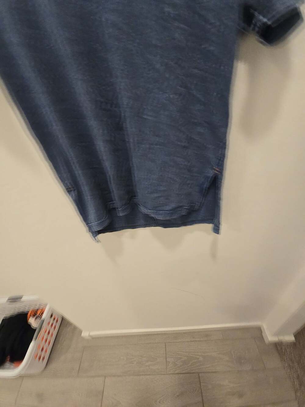 Pilcro Size S Blue Slub Short Sleeve Tee Shirt